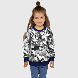 Свитшот детский Городской серый камуфляж, цвет: 3D-синий — фото 2