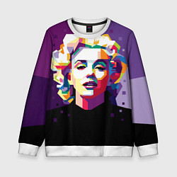 Свитшот детский Marilyn Monroe, цвет: 3D-белый