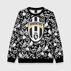 Свитшот детский FC Juventus: Floral Logo, цвет: 3D-черный