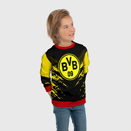 Детский свитшот Borussia FC: Sport Fashion / 3D-Красный – фото 3