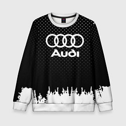 Свитшот детский Audi: Black Side, цвет: 3D-белый