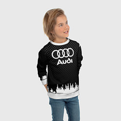 Свитшот детский Audi: Black Side, цвет: 3D-белый — фото 2