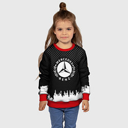 Свитшот детский Mercedes-Benz: Black Side, цвет: 3D-красный — фото 2