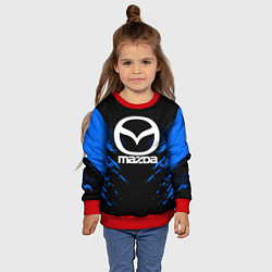 Свитшот детский Mazda: Blue Anger, цвет: 3D-красный — фото 2
