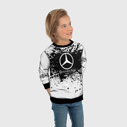 Свитшот детский Mercedes-Benz: Black Spray, цвет: 3D-черный — фото 2