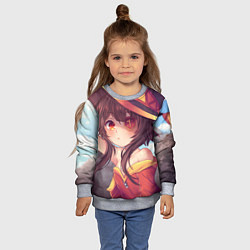 Свитшот детский KonoSuba, цвет: 3D-меланж — фото 2