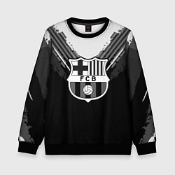 Свитшот детский FC Barcelona: Black Style, цвет: 3D-черный