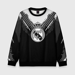 Свитшот детский FC Real Madrid: Black Style, цвет: 3D-черный