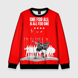 Свитшот детский One for all & all for one, цвет: 3D-черный