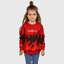 Свитшот детский Агата Кристи: Высший рок, цвет: 3D-красный — фото 2