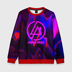 Свитшот детский Linkin Park: Violet Neon, цвет: 3D-красный