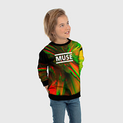 Свитшот детский Muse: Colour Abstract, цвет: 3D-черный — фото 2