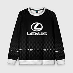 Свитшот детский Lexus: Black Abstract, цвет: 3D-белый