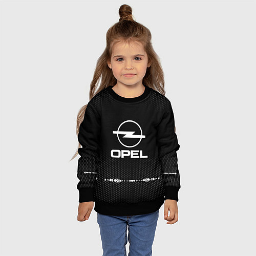 Детский свитшот Opel: Black Abstract / 3D-Черный – фото 4