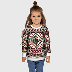 Свитшот детский Славянский орнамент, цвет: 3D-белый — фото 2