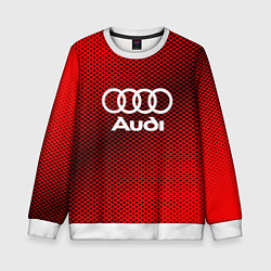 Свитшот детский Audi: Red Carbon, цвет: 3D-белый