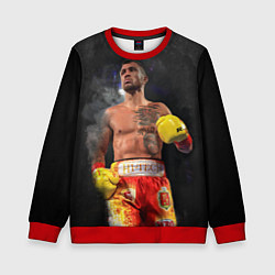 Свитшот детский Vasyl Lomachenko, цвет: 3D-красный