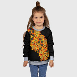 Свитшот детский Славянская роспись, цвет: 3D-меланж — фото 2