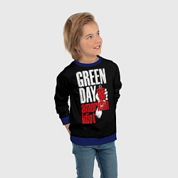 Свитшот детский Green Day: American Idiot, цвет: 3D-синий — фото 2