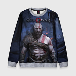 Свитшот детский God of War: Kratos, цвет: 3D-меланж