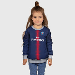 Свитшот детский FC PSG: Home 18-19, цвет: 3D-меланж — фото 2