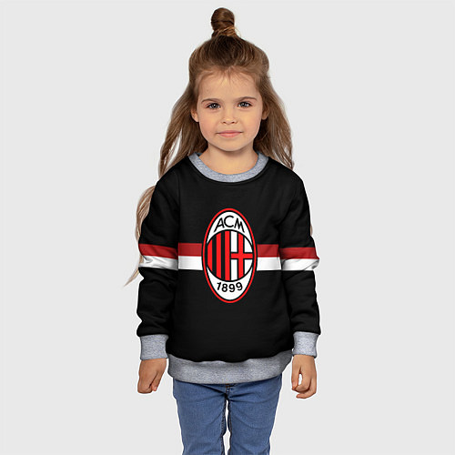 Детский свитшот AC Milan 1899 / 3D-Меланж – фото 4