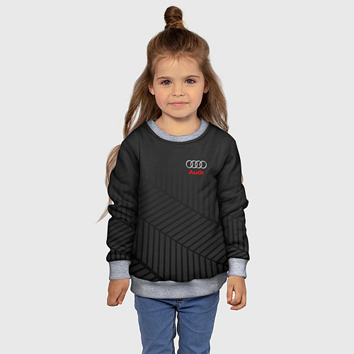 Детский свитшот Audi: Grey Collection / 3D-Меланж – фото 4