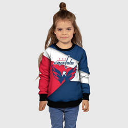 Свитшот детский Washington Capitals, цвет: 3D-черный — фото 2