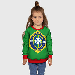 Свитшот детский CBF Brazil, цвет: 3D-красный — фото 2