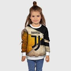 Свитшот детский FC Juventus: Old Style, цвет: 3D-белый — фото 2