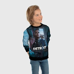 Свитшот детский Detroit: Markus, цвет: 3D-черный — фото 2