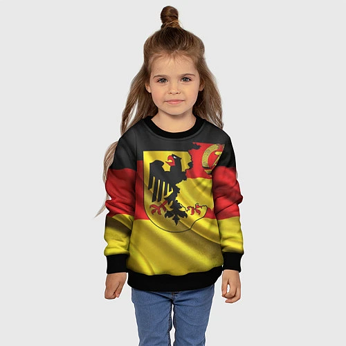 Детский свитшот Germany Style / 3D-Черный – фото 4