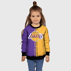 Свитшот детский NBA: LA Lakers, цвет: 3D-черный — фото 2