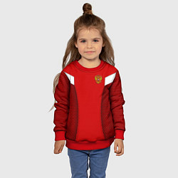 Свитшот детский Russian Team: WC 2018, цвет: 3D-красный — фото 2