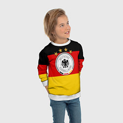 Свитшот детский Немецкий футбол, цвет: 3D-белый — фото 2