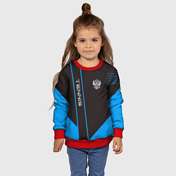 Свитшот детский Tennis: Russian Style, цвет: 3D-красный — фото 2