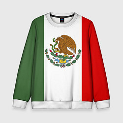 Свитшот детский Мексиканский герб, цвет: 3D-белый