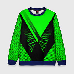 Свитшот детский Alpinism: Acid Green, цвет: 3D-синий