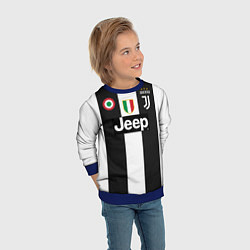 Свитшот детский FC Juventus 18-19, цвет: 3D-синий — фото 2
