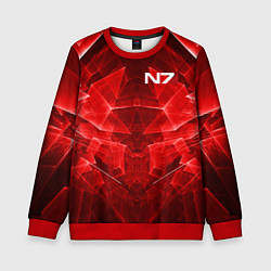 Детский свитшот Mass Effect: Red Armor N7