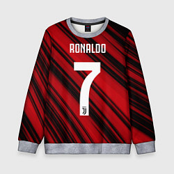 Свитшот детский Ronaldo 7: Red Sport, цвет: 3D-меланж