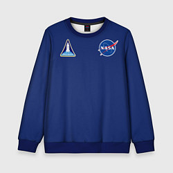 Свитшот детский NASA: Special Form, цвет: 3D-синий