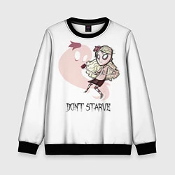 Свитшот детский Don't Starve: Wendy, цвет: 3D-черный