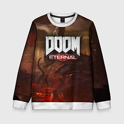 Свитшот детский DOOM: Eternal, цвет: 3D-белый