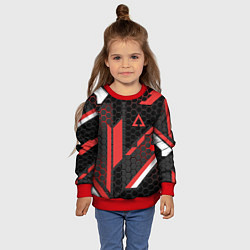 Свитшот детский CS:GO CYREX CARBON, цвет: 3D-красный — фото 2