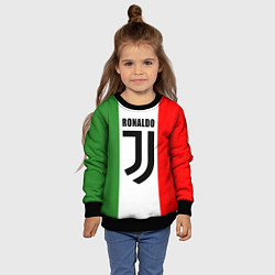 Свитшот детский Ronaldo Juve Italy, цвет: 3D-черный — фото 2