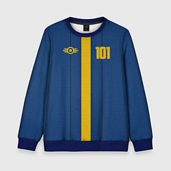 Свитшот детский Fallout: Vault 101, цвет: 3D-синий