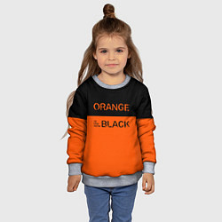 Свитшот детский Orange Is the New Black, цвет: 3D-меланж — фото 2