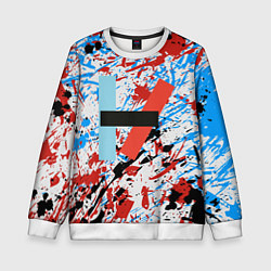 Свитшот детский 21 Pilots: Colored, цвет: 3D-белый