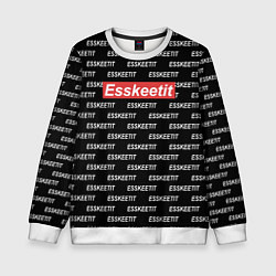 Свитшот детский Esskeetit: Black Style, цвет: 3D-белый